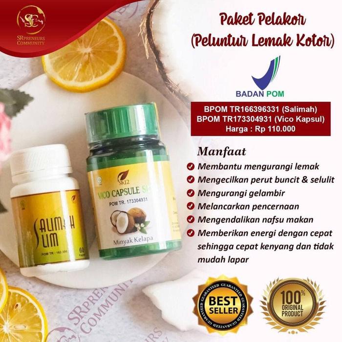 Gambar PAKET PELAKOR SR12 OBAT PELANGSING HERBAL OBAT DIET ALAMI OBAT KURUS dari SR12 SKINCARE SOLUTION Kota Tangerang Tokopedia