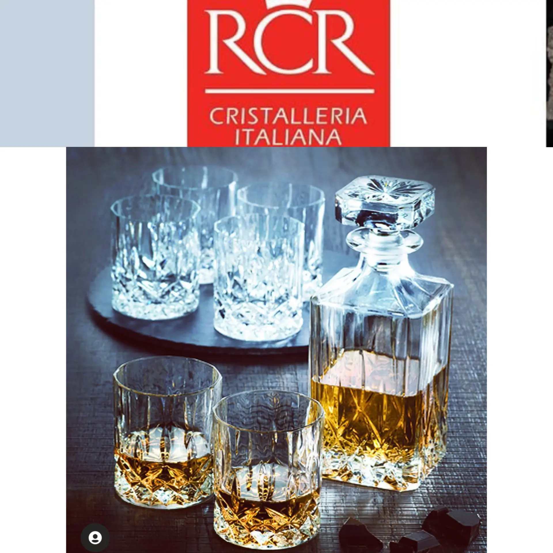 RCR decanter set 7pcs Opera kristal Italy