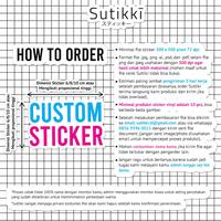 Gambar Custom Produksi Print Sticker Vinyl Die Cut 6 cm - 6cm Doff Glossy - Doff dari Sutikki Kota Administrasi Jakarta Selatan 5 Tokopedia