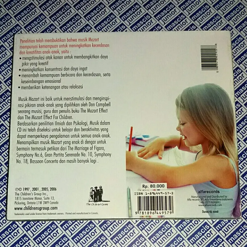 CD The Mozart Effect Music For Children - Volume 2 Relax Daydream Draw 1