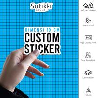Gambar Custom Produksi Print Cetak Sticker Vinyl Die Cut 10 cm Stiker Nama - Glossy dari Sutikki Kota Administrasi Jakarta Selatan 1 Tokopedia
