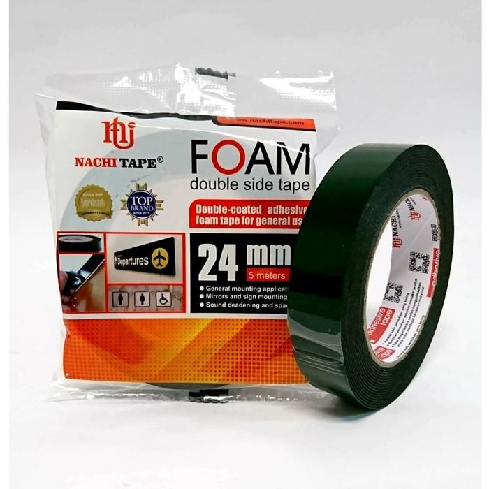 Double Tape Spon Nachi 24mm X 5m Ori Double Side Tape Nachi Foam