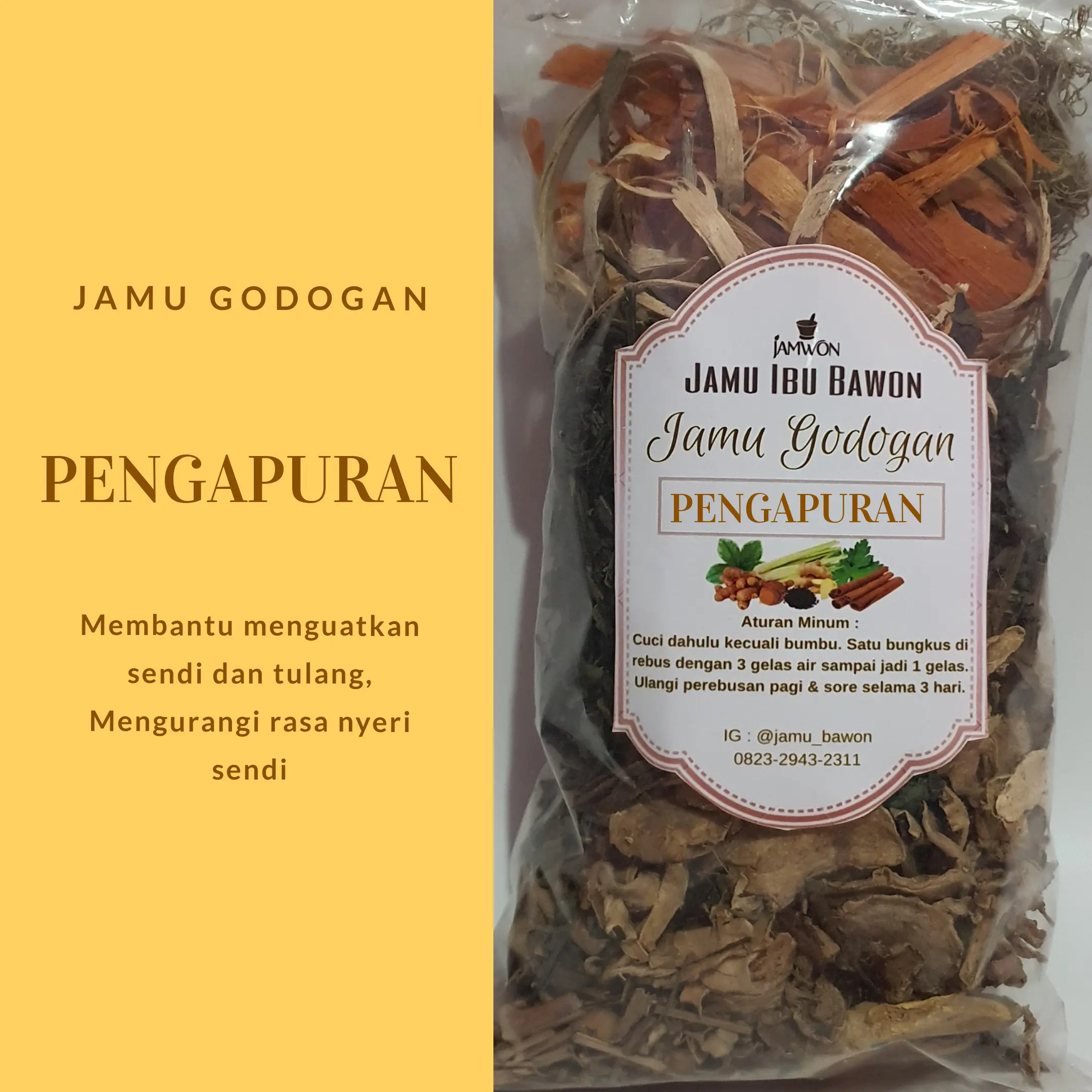 Jamu Godogan Pengapuran Tulang dan Sendi