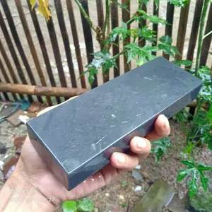 Batu Asah Asli Alam Grit 6000 Warna Abu-HItam Ukuran 20x7x3cm - Knife