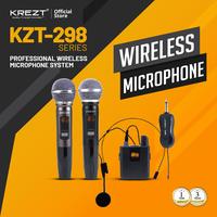 Gambar WIRELESS MICROPHONE KREZT KZT 298 - KZT-298C dari KREZT Kota Administrasi Jakarta Barat 1 Tokopedia