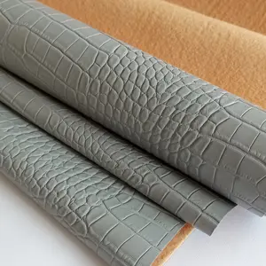 Croco Synthetic Leather - Grey