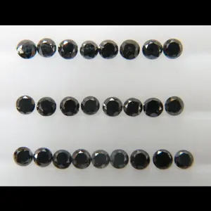 Natural Black Diamond Berlian Hitam Asli Original Tabur 2.5mm Gugur 15 20 Murah Bukan Berlian Banjar