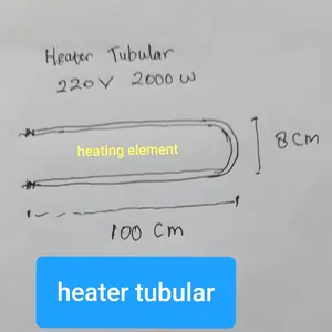 heater tubular/element pemanas udara 220v 2000w
