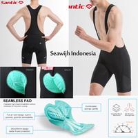 Gambar Celana Padding Sepeda Bib Santic Pro Full Black Original dari Seawijh Indonesia Kota Yogyakarta 3 Tokopedia