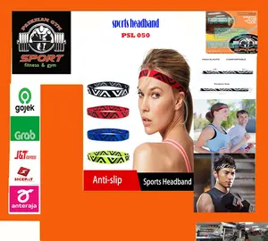 Sports Hair Headband Ikat kepala rambut pria wanita Import