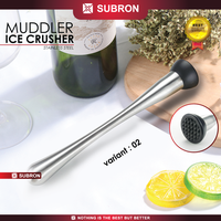 Gambar SUBRON Muddler Ice Crusher Stainless Stick Alat Penghacur Es Batu - IMB-02 dari SUBRON KITCHENWARE Kab. Bandung 4 Tokopedia