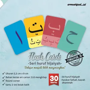 flash card huruf hijaiyah belajar menghafal huruf arab