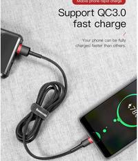 Gambar Baseus Cafule Cable Type-C 200CM Original - black-red dari Ori aksesoris 1 Kota Administrasi Jakarta Pusat 2 Tokopedia