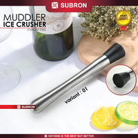 Gambar SUBRON Muddler Ice Crusher Stainless Stick Alat Penghacur Es Batu - IMB-02 dari SUBRON KITCHENWARE Kab. Bandung 3 Tokopedia