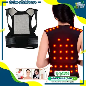 TOURMALINE MAGNETIC TERAPI PEMANAS BAHU PUNGGUNG PINGGANG BACK SUPPORT