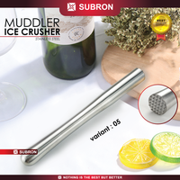 Gambar SUBRON Muddler Ice Crusher Stainless Stick Alat Penghacur Es Batu - IMB-02 dari SUBRON KITCHENWARE Kab. Bandung 5 Tokopedia
