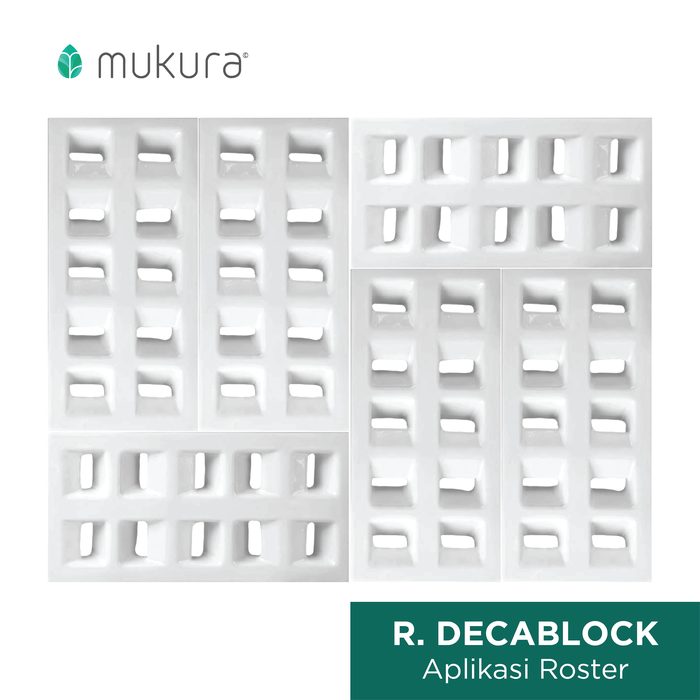 Gambar Loster Keramik Anti Tampias / Lubang Angin Decablock 20x40cm - Putih dari Roster Granit Mukura Kota Administrasi Jakarta Utara Tokopedia