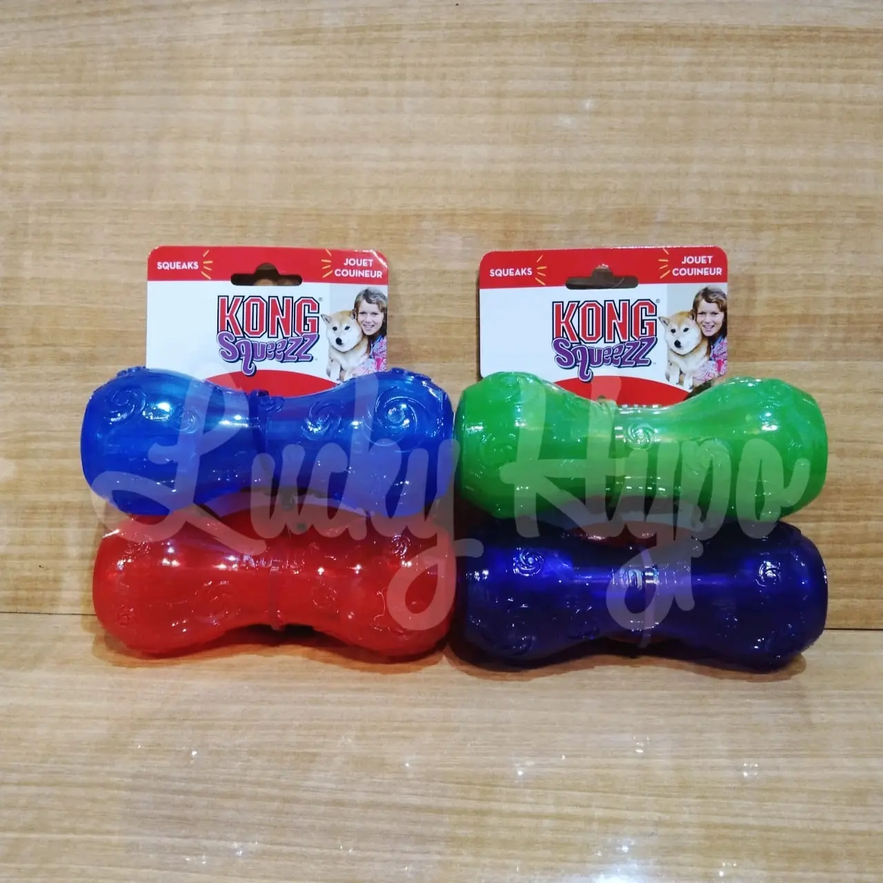 PSD2 Kong Squeezz Dumbbell Medium Mainan Anjing Dog Toys