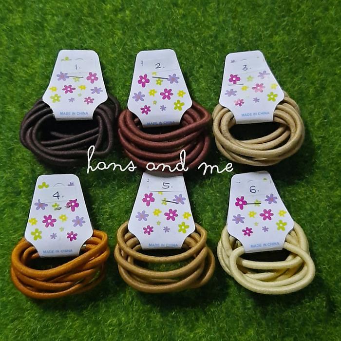 Gambar Karet Rambut (Seri Coklat) - No. 3 dari Hans and Me Kota Administrasi Jakarta Barat Tokopedia