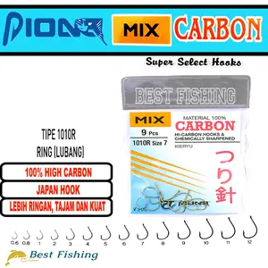 KAIL PANCING MIX CARBON 1010R UKURAN 0.6 0.8 1 2 3 4 5 6 7 8 9 10 11 1