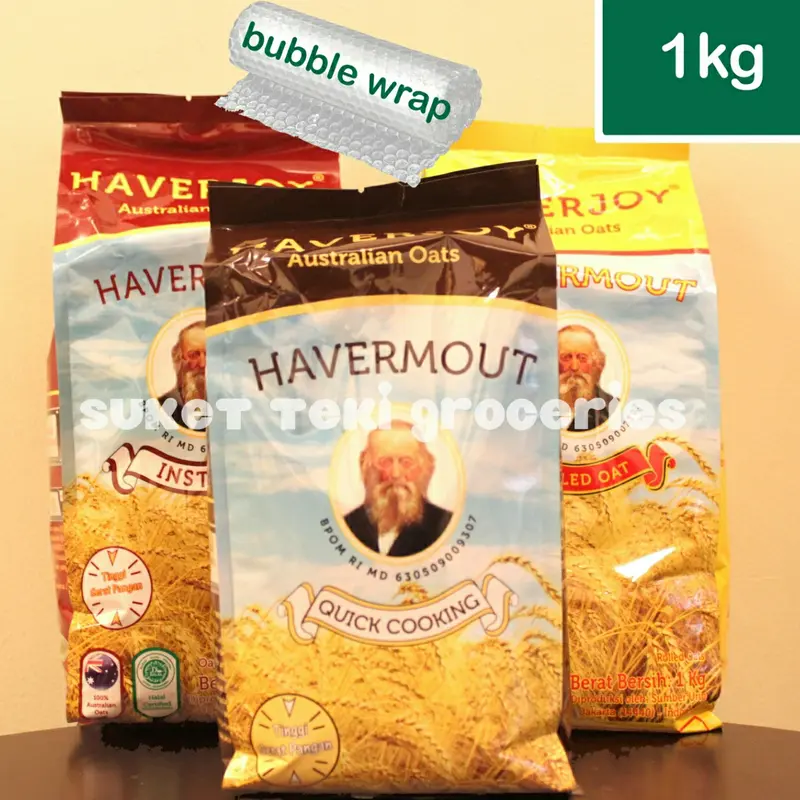 Haverjoy Havermout Oatmeal 1kg Instan / Rolled Oat / Quick Cooking 0