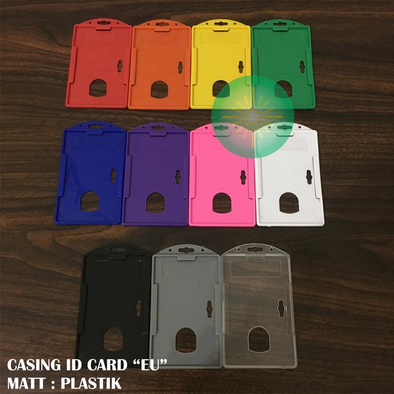Casing Id Card Warna EU / Frame Id / Cover Id Card / Id Card Holder ...