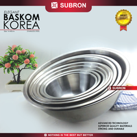 Gambar SUBRON Baskom Korea 30cm 32cm Wadah Stainless Steel Tebal Multifungsi - 32cm dari SUBRON KITCHENWARE Kab. Bandung 4 Tokopedia