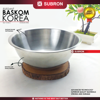 Gambar SUBRON Baskom Korea 30cm 32cm Wadah Stainless Steel Tebal Multifungsi - 32cm dari SUBRON KITCHENWARE Kab. Bandung 5 Tokopedia