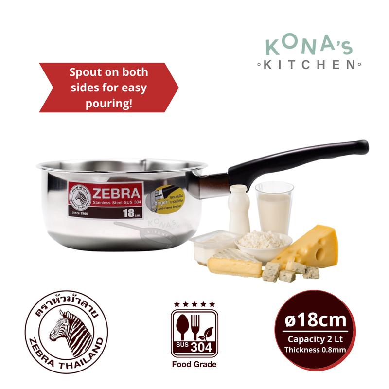 Zebra Sauce Pan 18 Cm (166308) / Panci Susu Stainless Steel - Shop ...