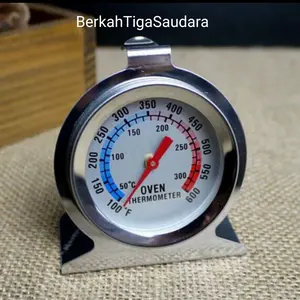 termometer oven gantung stainless/suhu max300°celcius/600°Fahrenheit