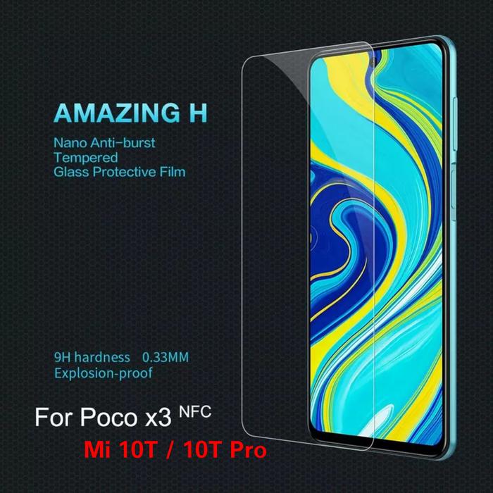 Gambar NILLKIN TEMPERED GLASS 9H XIAOMI POCO X3 NFC / POCOPHONE X3 PRO dari kichikochi Kota Administrasi Jakarta Utara Tokopedia