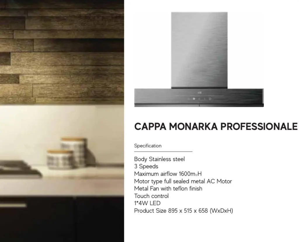CATRISTO - Chimney Hood Type CAPPA MONARKA PROFESSIONALE