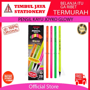 PENSIL 2B KAYU HITAM GLOWY JOYKO P-102