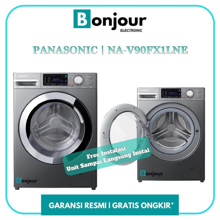 Gambar MESIN CUCI PANASONIC FRONT LOADING 9 KG PANASONIC NA-V90FX1LNE ECONAVI INVERTER dari Bonjour Electronic Official Kota Depok Tokopedia