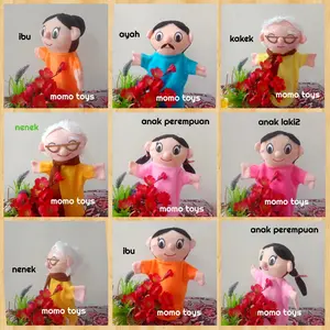 BONEKA TANGAN KARAKTER MANUSIA LENGKAP