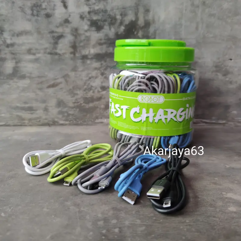 Robot RBM100 Toples USB Micro Cable Data Fast Charging Kabel Data 0