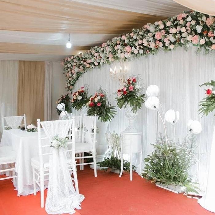 Gambar dekorasi akad pernikahan/akad nikah murah/dekorasi pernikahan dari Naqie Florist Kota Tangerang Selatan Tokopedia