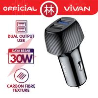 Gambar Vivan CC02Q 30W Dual Port USB-A 3A Quick Charge 3.0 Car Charger - Vivan CC02Q dari Liem Group Kota Administrasi Jakarta Barat 1 Tokopedia