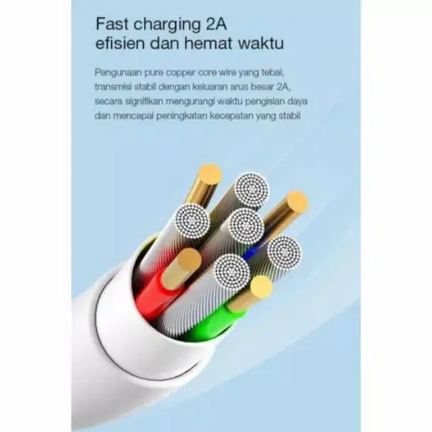 Robot RBM100 Toples USB Micro Cable Data Fast Charging Kabel Data 2