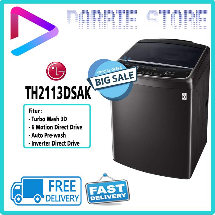 Gambar LG TH2113DSAK MESIN CUCI 13 KG WASHER TH2113 2113DSAK TH-2113DSAK dari Darrie Store Kota Depok Tokopedia