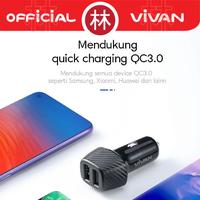 Gambar Vivan CC02Q 30W Dual Port USB-A 3A Quick Charge 3.0 Car Charger - Vivan CC02Q dari Liem Group Kota Administrasi Jakarta Barat 3 Tokopedia