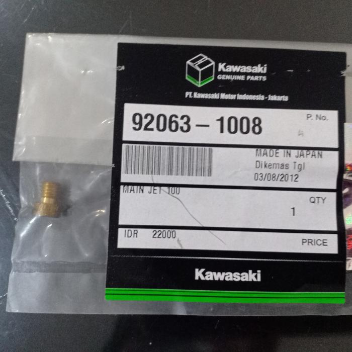 Gambar Main Jet#100 (92063-1008) dari Kawasaki Matahari Official Store Kota Bekasi Tokopedia