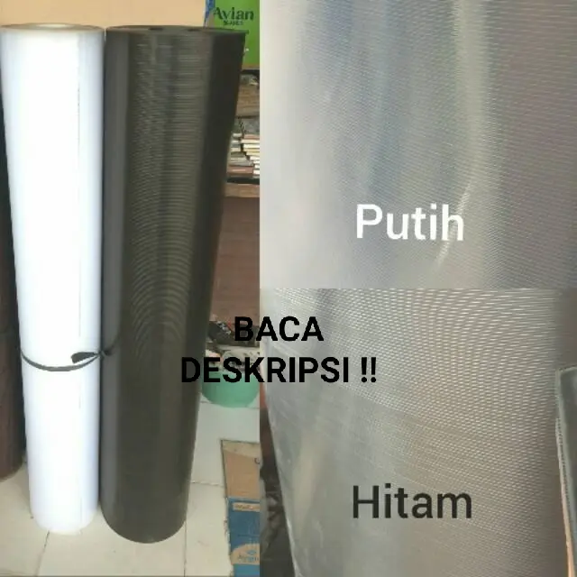 50 Cm Fiber Viber Penutup Pagar Plastik Motif Garis-Garis UV Protection 50cm