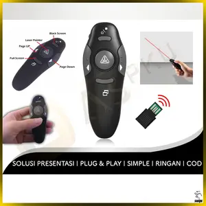 Wireless Laser Pointer / Presentasi / Meeting / PPT / Remote USB