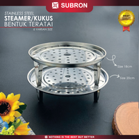 Gambar SUBRON Steamer Alas Kukus Teratai 18 20 cm Tatakan Stainless Steel - 18 dari SUBRON KITCHENWARE Kab. Bandung 1 Tokopedia
