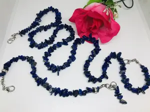1 Set Kalung dan Konektor Masker Lapis Lazuli
