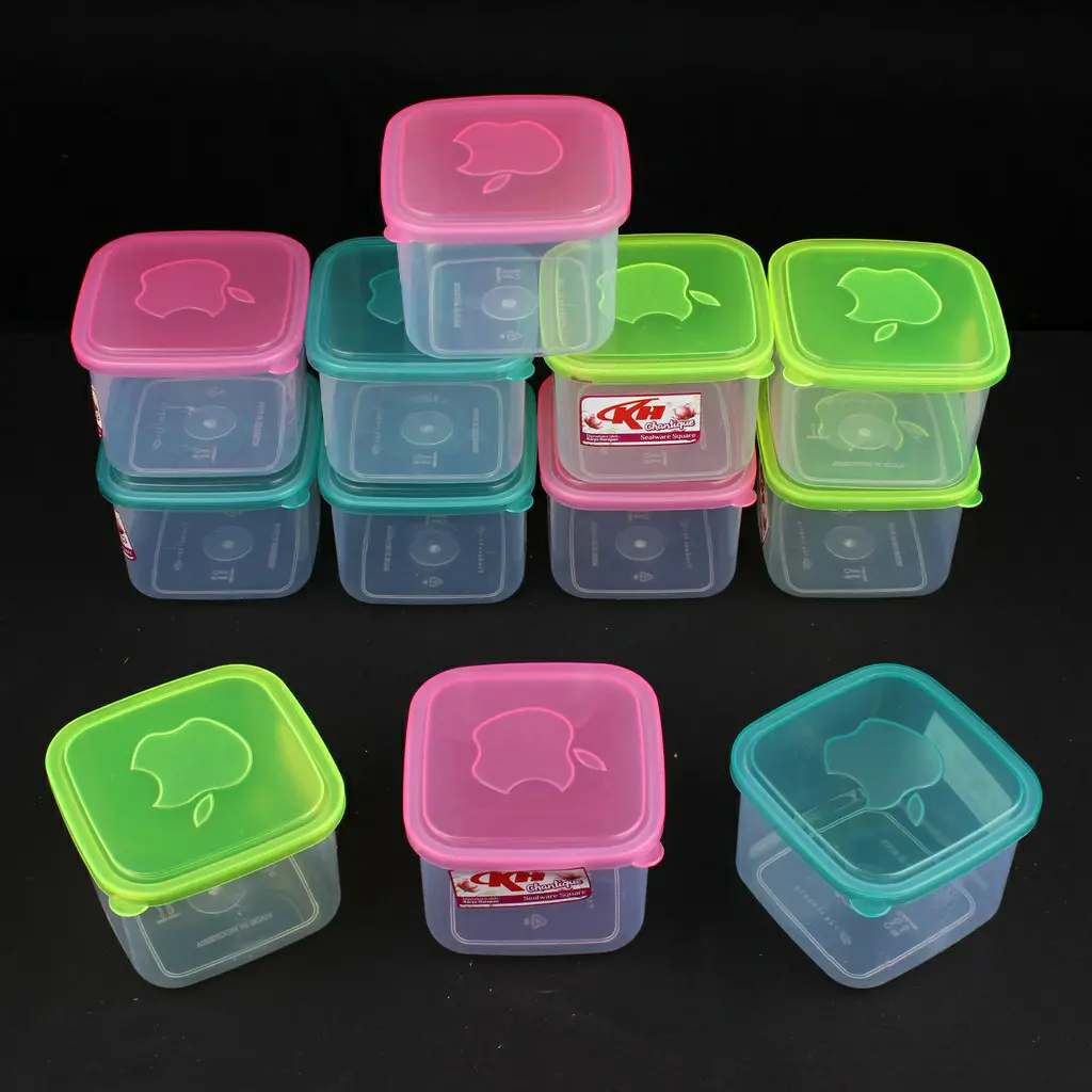 TOPLES PLASTIK KOTAK/TEMPAT BUMBU/TEMPAT SAMBAL 500ML