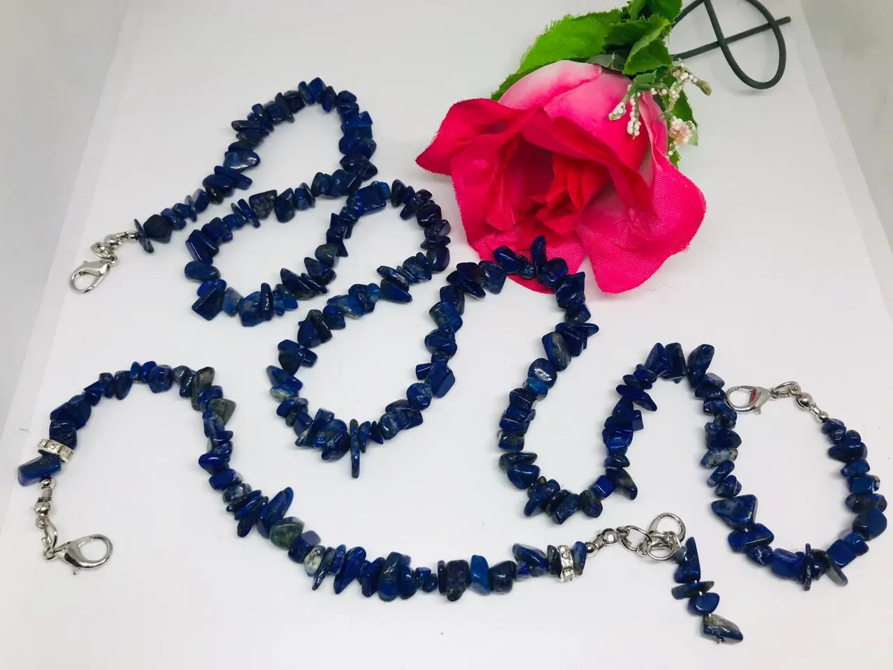 1 Set Kalung dan Konektor Masker Lapis Lazuli - Lapis Lazuli