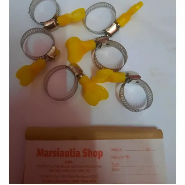 klem selang kuping 1" inch 7/8" 5/8" atau 3/4" klem putar klem gas