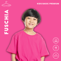 Gambar Kaos Polos KALOSTEE Premium Basic 28s 100% Cotton Anak - Fuschia - XS dari Kalostee ID Kota Administrasi Jakarta Barat 1 Tokopedia